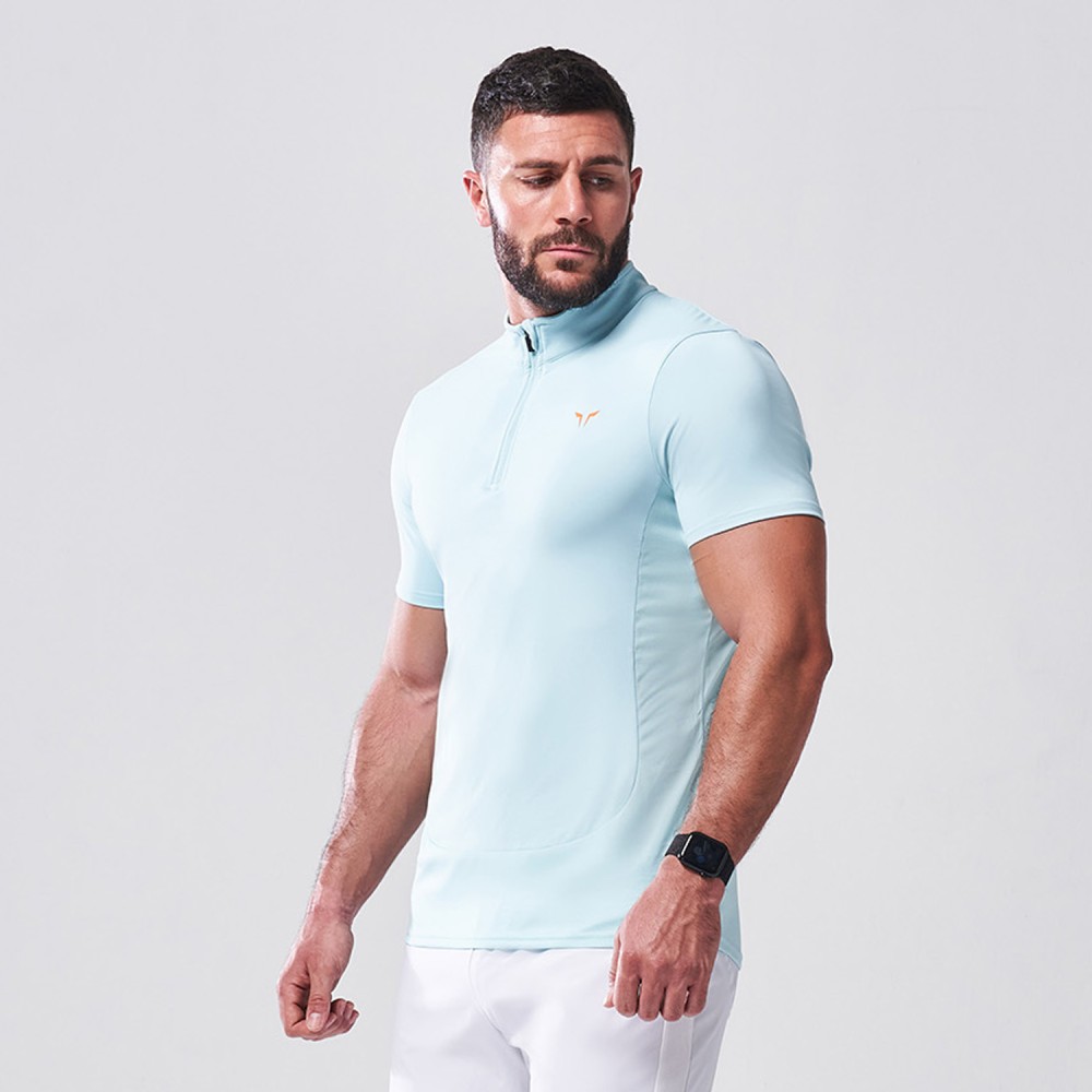 LAB360 WEIGHTLESS WORKOUT TOP – CANAL BLUE