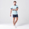 LAB360 RAGLAN PERFORMANCE TEE – CANAL BLUE