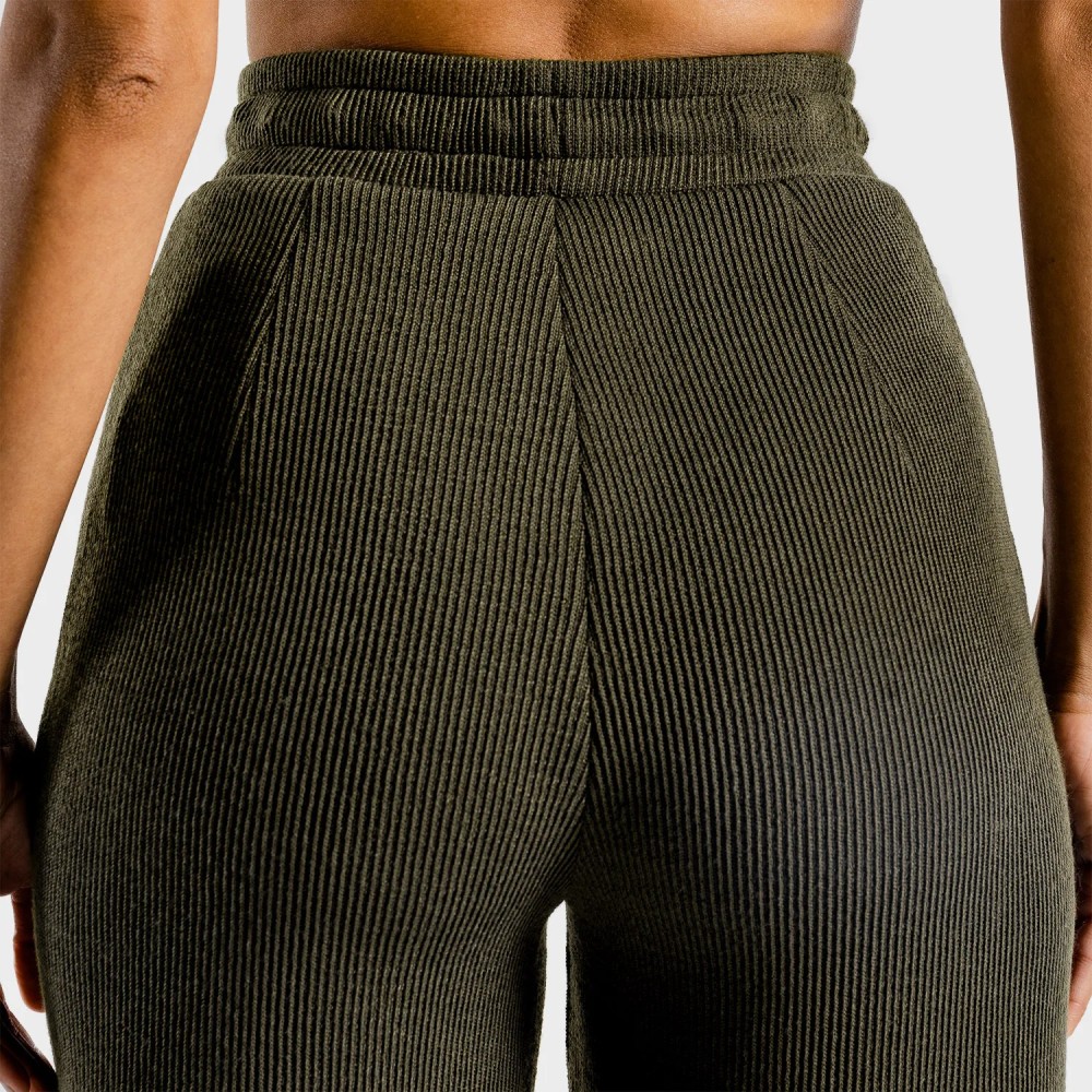 LUXE WIDE LEG PANTS – OLIVE