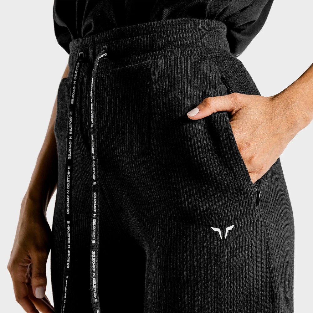 LUXE WIDE LEG PANTS – ONYX