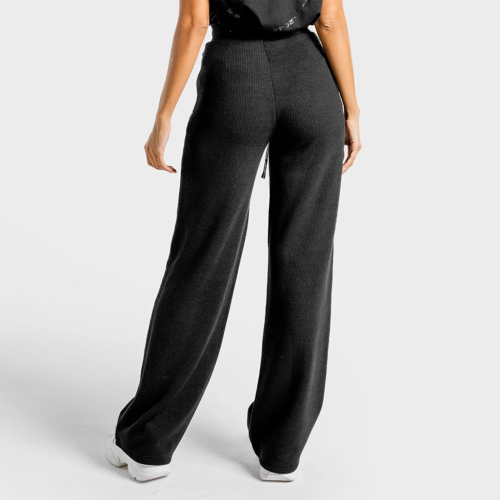 LUXE WIDE LEG PANTS – ONYX