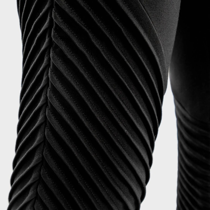 STATEMENT RIBBED JOGGERS – BLACK