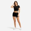 WARRIOR CROP TEE – BLACK