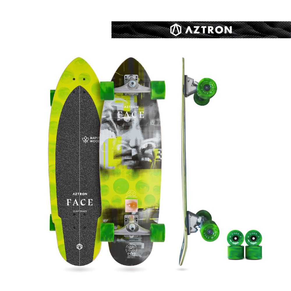 Surfskate / Skateboard FACE 33"  by Aztron®