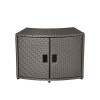 MSpa Wicker Cabinet Storage Unit - for round Spa