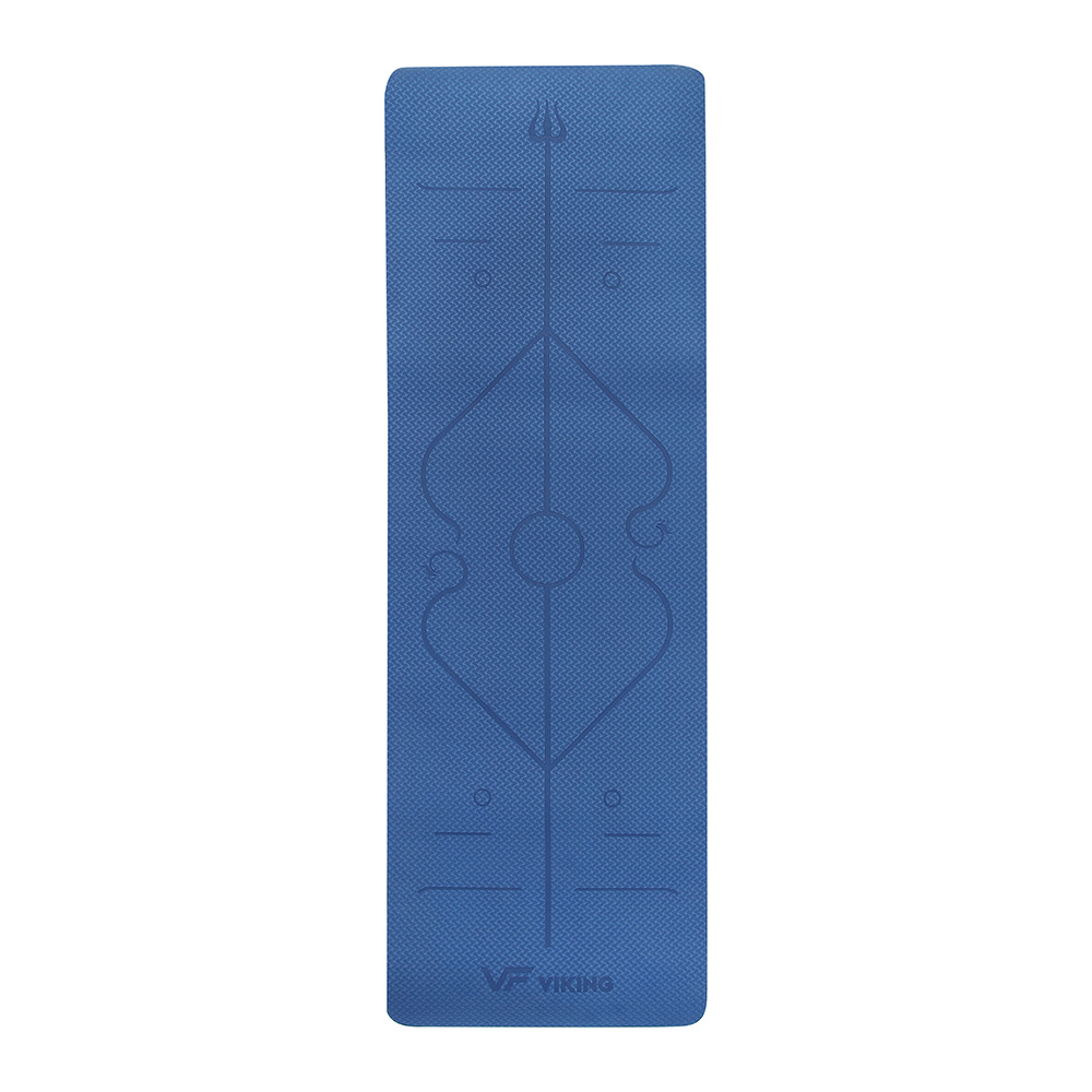 Viking Yoga / Pilates TPE Mat with  Body Line Printing