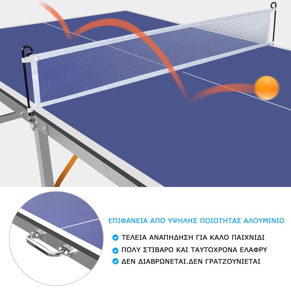 VIKING Τραπέζι Ping-Pong Αναδιπλούμενο Αλουμινίου